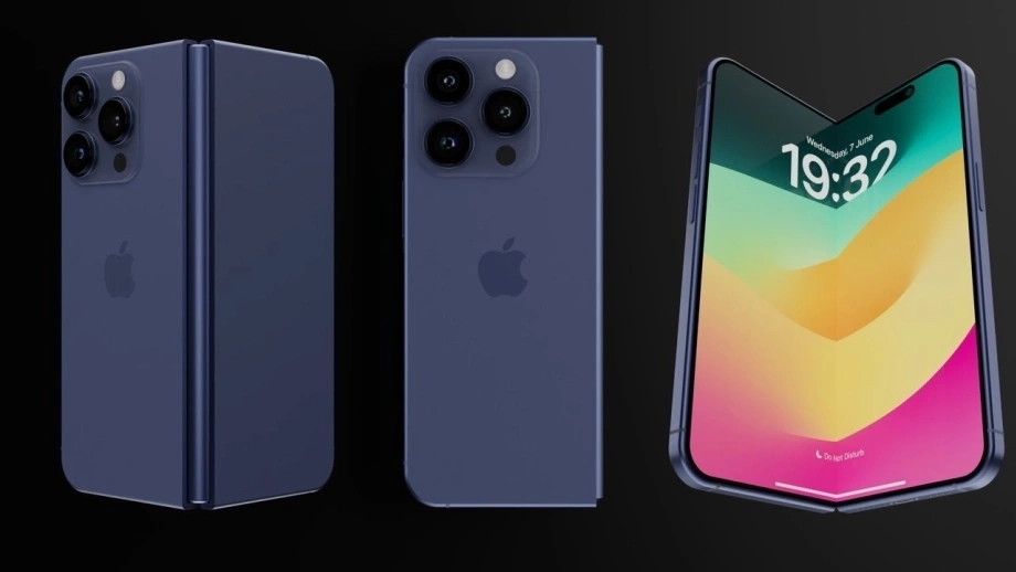 Concept iPhone gập với thiết kế Liquid Glass độc đáo.